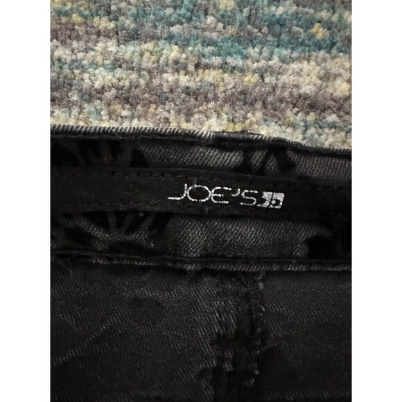 7 FOR ALL MANKIND GIRLS FLORAL FLOCKED SKINNY JEANS SZ 14 - Picture 4 of 6